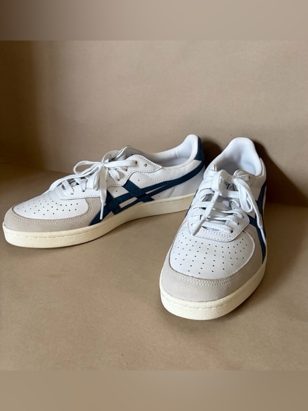 Onitsuka Tiger Mexico 66 Style Sneakers Mens 8.5 White Blue Leather Casual Japan
